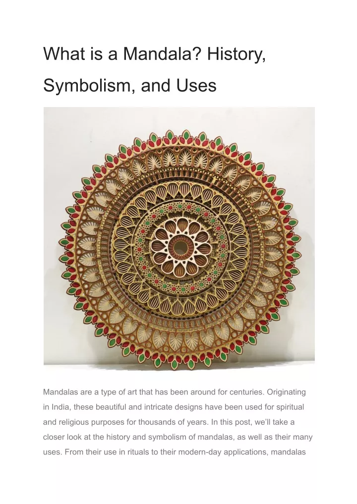 What is a Mandala? History, Symbolism, and Uses - Invaluable