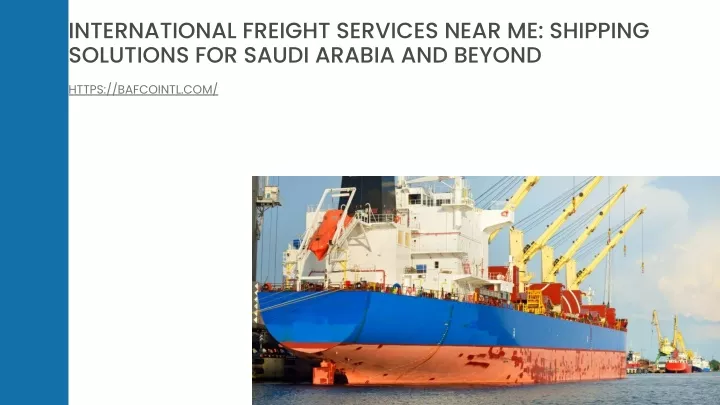 international freight services near me shipping