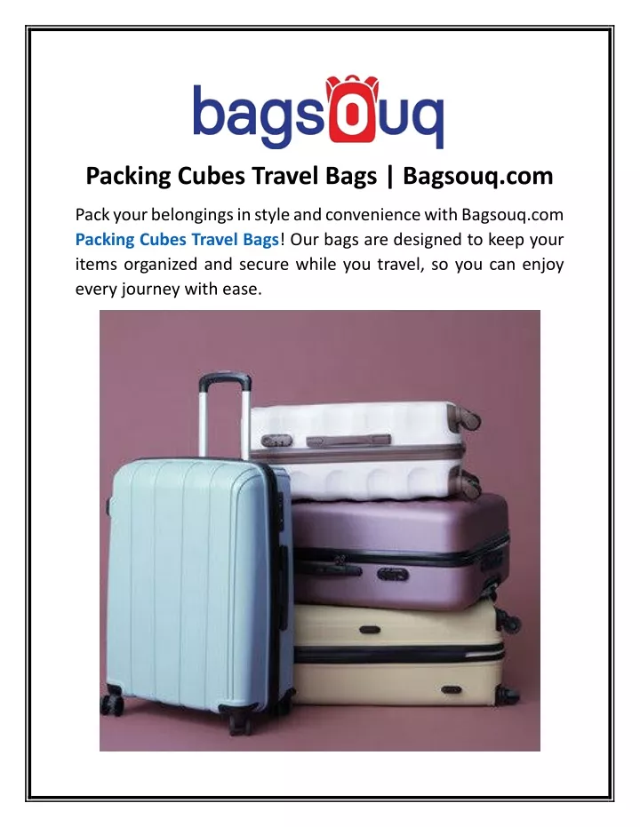 packing cubes travel bags bagsouq com