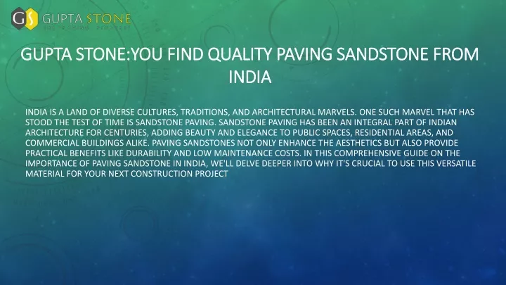 gupta stone you find quality paving sandstone from india