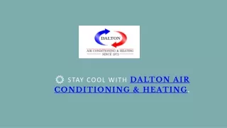 HVAC Maintenance - Dalton Air Conditioning & Heating
