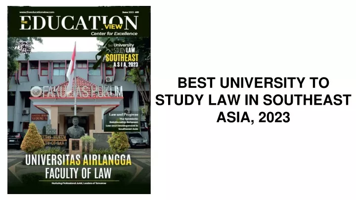 best university to study law in southeast asia