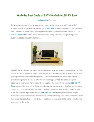 4K Ultra HD TV _ LED HD TV Price
