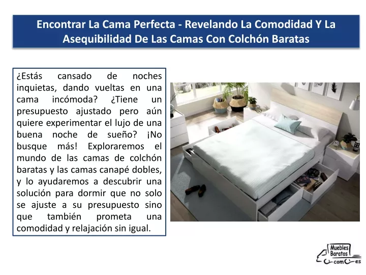 encontrar la cama perfecta revelando la comodidad