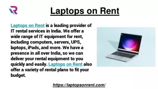 Laptops on Rent