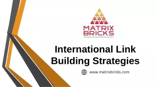 International Link Building Strategies