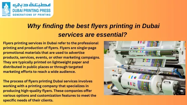 why finding the best flyers printing in dubai