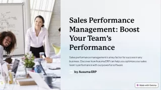 Mastering Sales: Unleash Potential with Performance Management Software