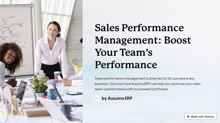 sales performance management boost your team