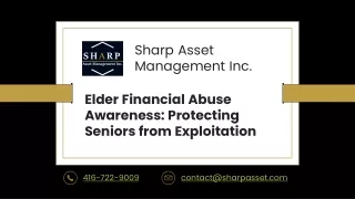 Elder Financial Abuse Awareness Protecting Seniors from Exploitation