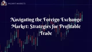 Navigating the Foreign Exchange Market Strategies for Profitable Trade