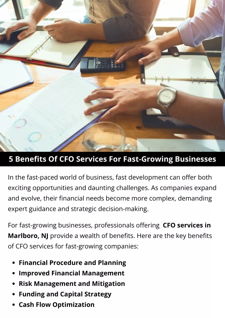 5 benefits of cfo services for fast growing