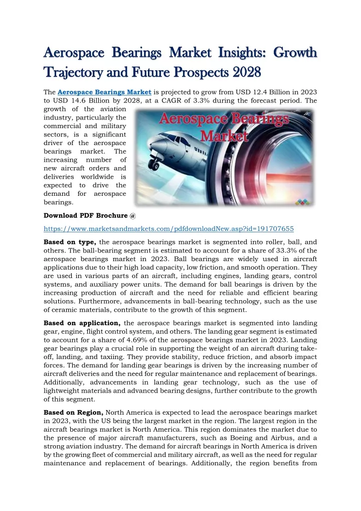 a aerospace bearings market insights growth