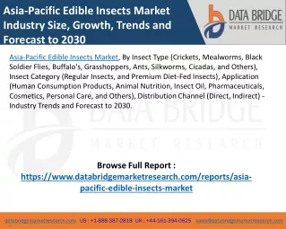 Asia-Pacific Edible Insects Market