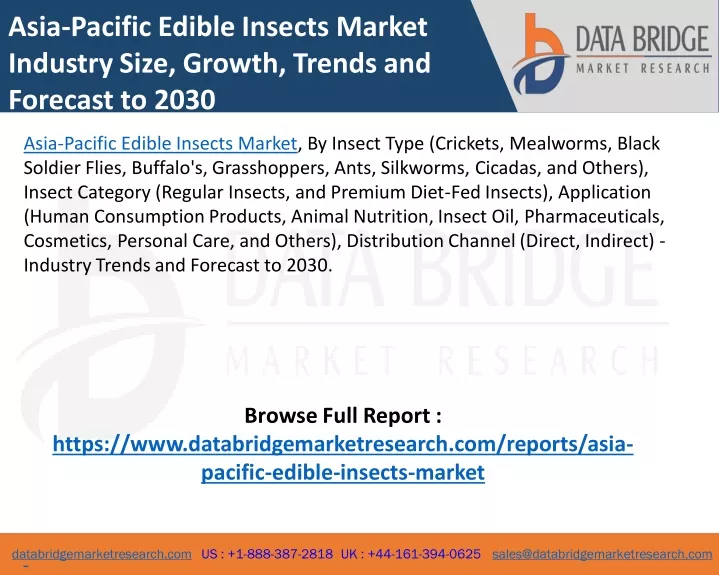 asia pacific edible insects market industry size