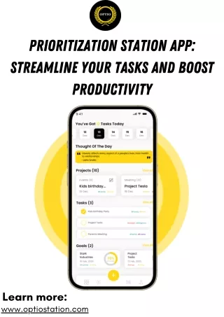 Prioritization Station App Streamline Your Tasks and Boost Productivity