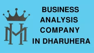 Business Analysis  company  in Dharuhera