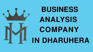 Business Analysis company in Dharuhera