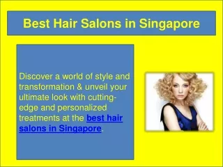 best hair salons in singapore