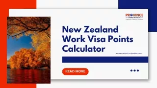 New Zealand Work Visa Points Calculator