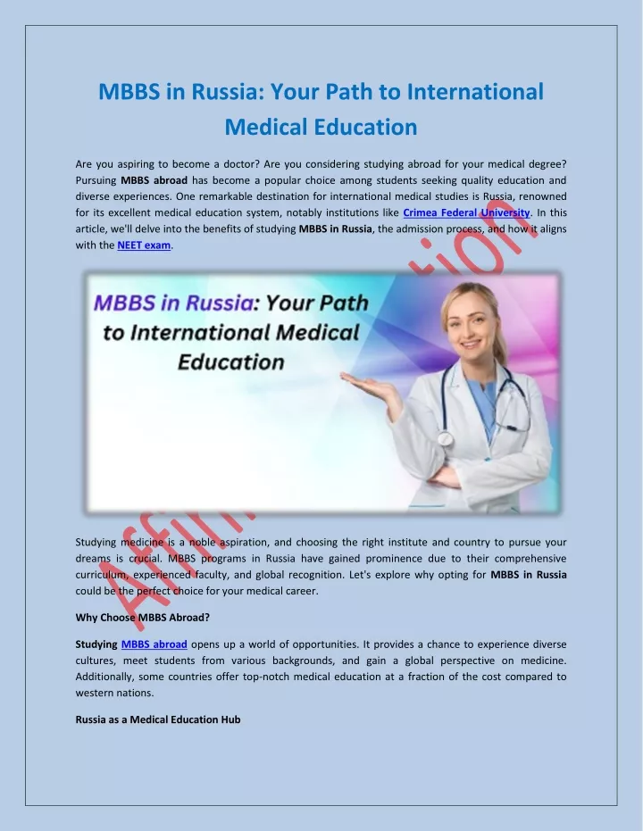 mbbs in russia your path to international medical