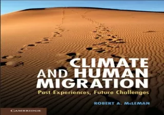 Download Book [PDF] Climate and Human Migration: Past Experiences, Future Challenges