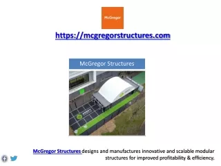Performance Buildings Deployed at Scale -  McGregor Structures