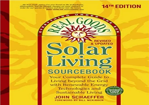 [EBOOK] DOWNLOAD Real Goods Solar Living Sourcebook: Your Complete Guide to Living beyond