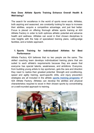 How Does Athlete Sports Training Enhance Overall Health & Well-being_.docx