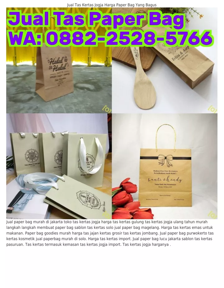 jual tas kertas jogja harga paper bag yang bagus