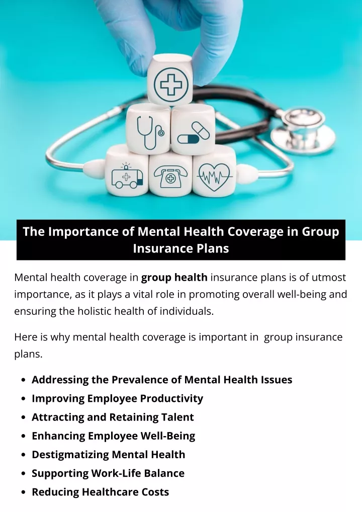 the importance of mental health coverage in group