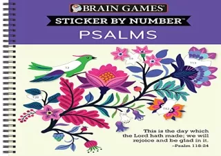 GET (️PDF️) DOWNLOAD Brain Games - Sticker by Number: Psalms