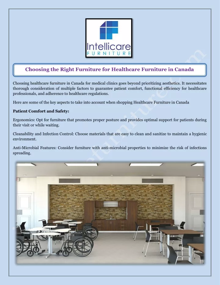 choosing the right furniture for healthcare
