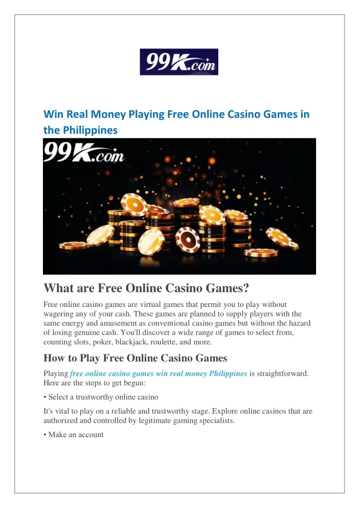 win real money playing free online casino games