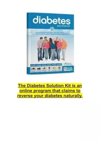 Diabetes Solution Kit-Reverse diabetes Naturally