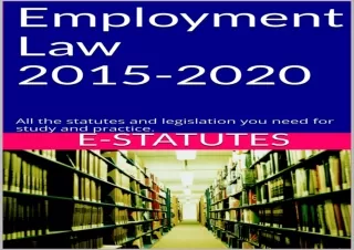 PDF_ Employment Law 2015-2020: All the statutes and legislation you need for study
