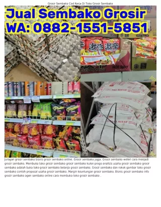 grosir sembako cod kerja di toko grosir sembako