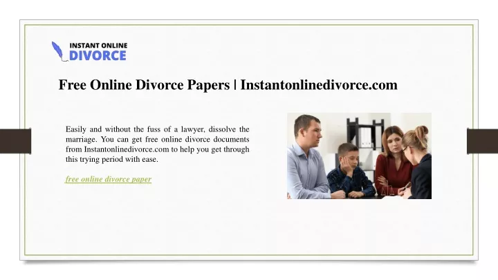 free online divorce papers instantonlinedivorce