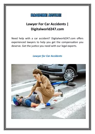 Lawyer For Car Accidents | Digitalworld247.com