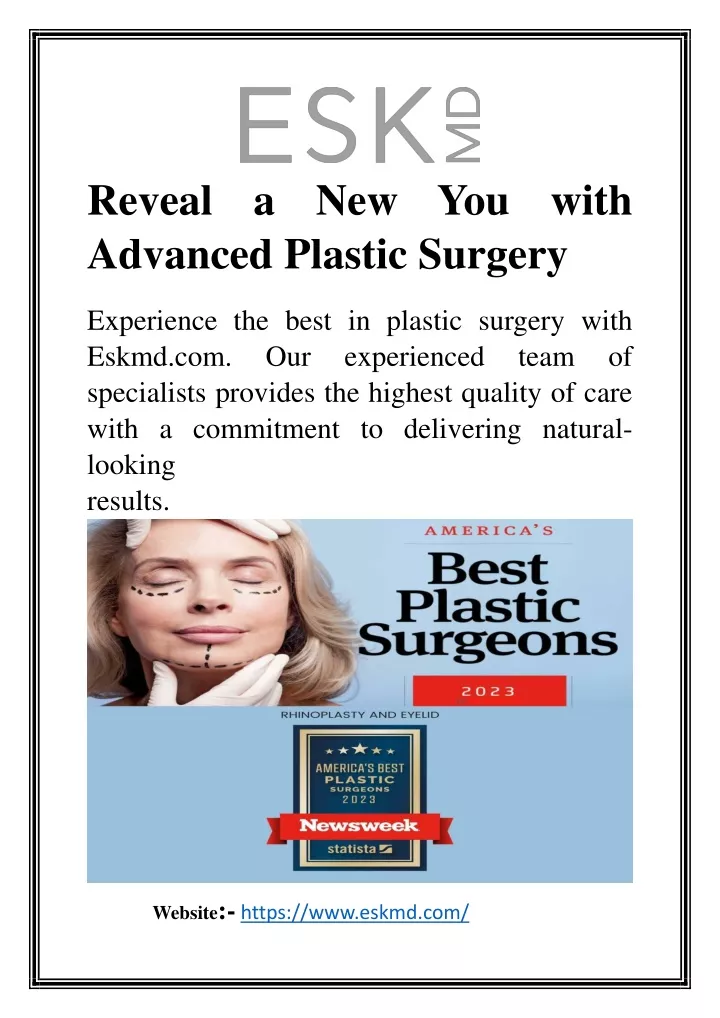 reveal a new you with advanced plastic surgery