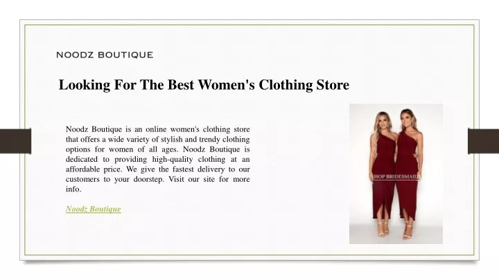 looking for the best women s clothing store
