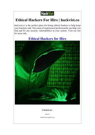 ethical hackers for hire hackvist co