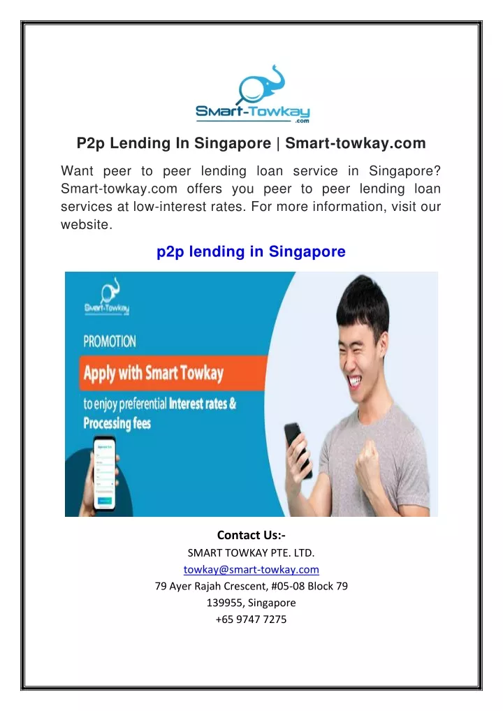 p2p lending in singapore smart towkay com