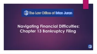 navigating financial difficulties chapter 13 bankruptcy filing