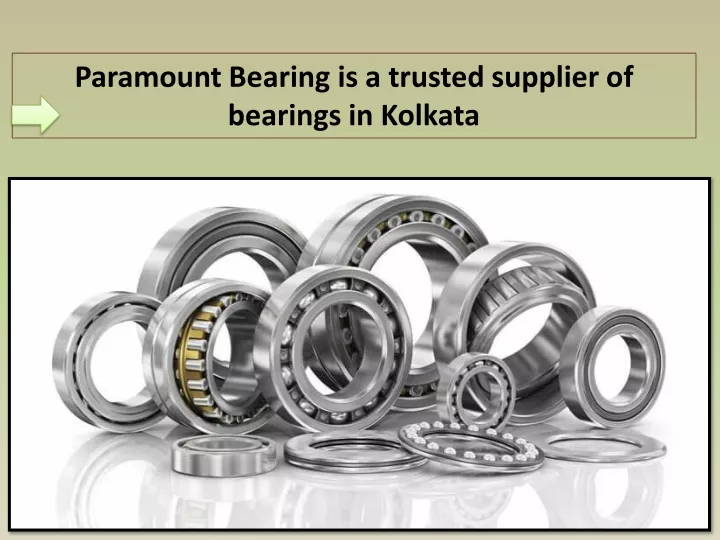 paramount bearing is a trusted supplier