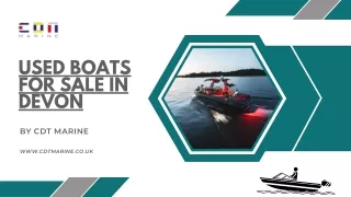 Used Boats For Sale in Devon