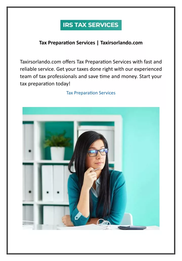 tax preparation services taxirsorlando com