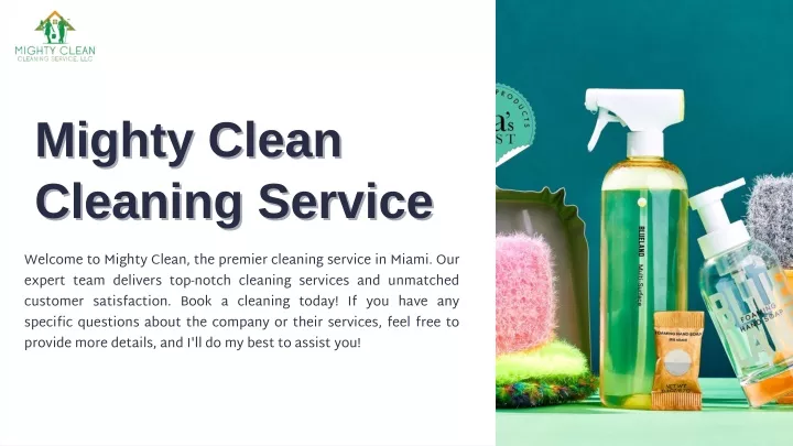 mighty clean mighty clean cleaning service