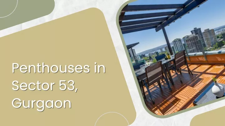 penthouses in penthouses in sector 53 sector