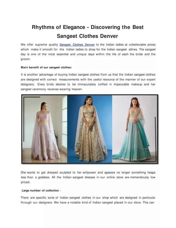 rhythms of elegance discovering the best sangeet